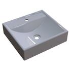 Cuba Pia De Apoio Para Banheiro Quadrada Ravena Q39 Cinza C08