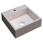 Cuba Pia De Apoio Para Banheiro Quadrada Veneza Q395 Bege C08