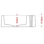 Cuba Pia De Apoio Para Banheiro Quadrada Veneza Q395 Branco C