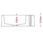 Cuba Pia De Apoio Para Banheiro Quadrada Veneza Q395 Cinza C08