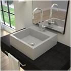 Cuba Pia De Apoio Para Banheiro Quadrada Veneza Q395 Cinza C08