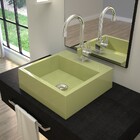 Cuba Pia De Apoio Para Banheiro Quadrada Veneza Q395 Verde Ac