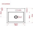 Cuba Pia De Apoio Para Banheiro Quadrada Veneza Q395 Verde Ac