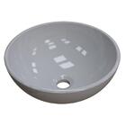 Cuba Pia De Apoio Para Banheiro Redonda Bowl 30 C08 Cinza