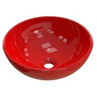 Cuba Pia De Apoio Para Banheiro Redonda Bowl 30 C08 Vermelho