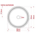 Cuba Pia De Apoio Para Banheiro Redonda Bowl 35 C08 Azul Turq