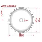 Cuba Pia De Apoio Para Banheiro Redonda Bowl 35 C08 Preto