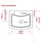 Cuba Pia De Apoio Para Banheiro Retangular Aria Rt41 C08 Bran