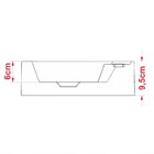 Cuba Pia De Apoio Para Banheiro Retangular Aria Rt41 C08 Pret