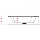 Cuba Pia De Apoio Para Banheiro Retangular Aria Rt50 Amarelo