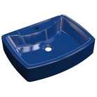 Cuba Pia De Apoio Para Banheiro Retangular Aria Rt50 Azul Esc