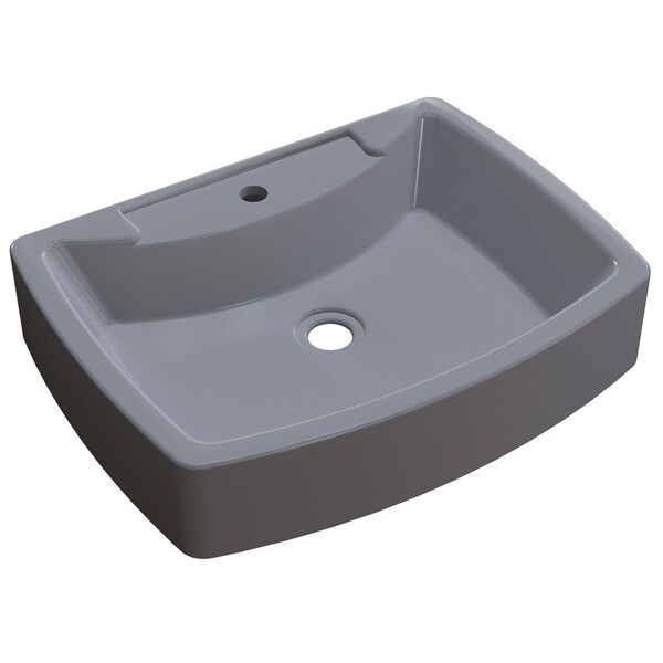 Cuba Pia De Apoio Para Banheiro Retangular Aria Rt50 Cinza C0