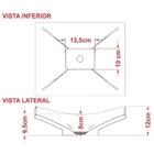 Cuba Pia De Apoio Para Banheiro Retangular Folha Bari F44w C0