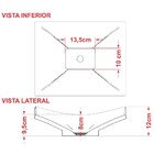 Cuba Pia De Apoio Para Banheiro Retangular Folha Bari F44w C0