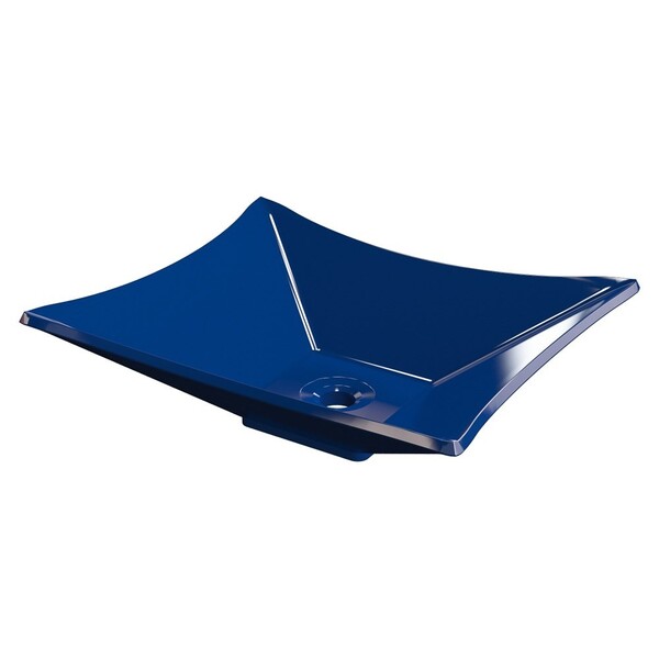 Cuba Pia De Apoio Para Banheiro Retangular Luxo 38 C08 Azul E