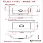 Cuba Pia De Apoio Para Banheiro Retangular Messina Rt45 Bege