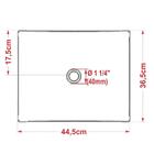 Cuba Pia De Apoio Para Banheiro Retangular Milla C08 Branco