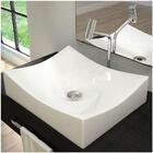 Cuba Pia De Apoio Para Banheiro Retangular Milla C08 Branco