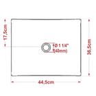 Cuba Pia De Apoio Para Banheiro Retangular Milla Ml44w C08 Am