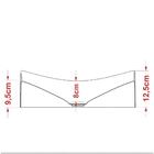 Cuba Pia De Apoio Para Banheiro Retangular Milla Ml44w C08 Pr