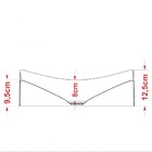 Cuba Pia De Apoio Para Banheiro Retangular Milla Ml44w C08 Ve