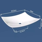 Cuba Pia De Apoio Para Banheiro Toleato Folha Bari 43 Cm Marm