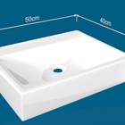 Cuba Pia De Apoio Para Banheiro Toleato Retangular Advance 50