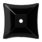 Cuba Pia De Apoio Preta Quadrada 29x29 Ambar Para Banheiro La