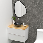 Cuba Pia De Apoio Preta Redonda 35cm Ametista Para Banheiro L