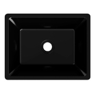 Cuba Pia De Apoio Preta Retangular 44x35 Citrino Para Banheir