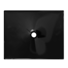 Cuba Pia De Apoio Preto Folha 43x36 Turquesa Para Banheiro La