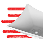 Cuba Pia De Apoio Quadrada 29x29 Com Torneira Bica Alta E Vál