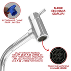 Cuba Pia De Apoio Quadrada 29x29 Com Torneira Bica Alta E Vál