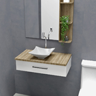 Cuba Pia De Apoio Quadrada 29x29 Com Torneira Bica Alta E Vál