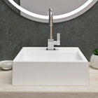 Cuba Pia De Apoio Quadrada 32x30 Nicole Para Banheiro Lavabo