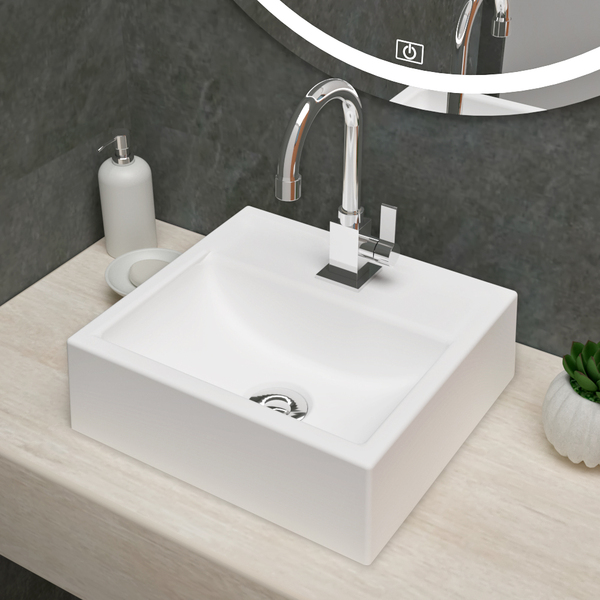 Cuba Pia De Apoio Quadrada 32x30 Nicole Para Banheiro Lavabo