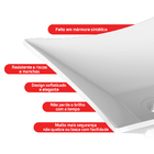 Cuba Pia De Apoio Quadrada 34x34 Com Torneira Bica Alta E Vál