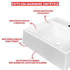 Cuba Pia De Apoio Quadrada 34x34 Lorena Para Banheiro Lavabo