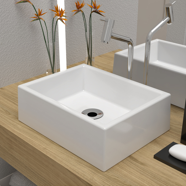 Cuba Pia De Apoio Retangular 41x32 Amazonita Para Banheiro Be