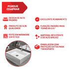 Cuba Pia De Apoio Retangular 47x36 Esmeralda Para Banheiro Be