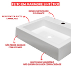 Cuba Pia De Apoio Retangular 47x36 Esmeralda Para Banheiro Be