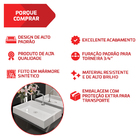 Cuba Pia De Apoio Retangular 56x38 Rubi Para Banheiro Beltempo