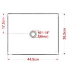 Cuba Pia De Apoio Retangular Milla Cinza