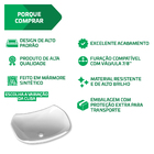 Cuba Pia De Apoio Vermelha Abaulada 44x31 Pérola Para Banheir