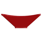 Cuba Pia De Apoio Vermelha Quadrada 29x29 Ambar Para Banheiro