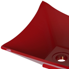 Cuba Pia De Apoio Vermelha Quadrada 29x29 Ambar Para Banheiro