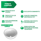 Cuba Pia De Apoio Vermelha Redonda 30cm Jaspe Para Banheiro L