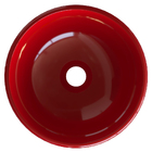 Cuba Pia De Apoio Vermelha Redonda 35cm Ametista Para Banheir