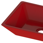 Cuba Pia De Apoio Vermelha Retangular 44x35 Citrino Para Banh