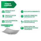 Cuba Pia De Apoio Vermelho Folha 43x36 Turquesa Para Banheiro